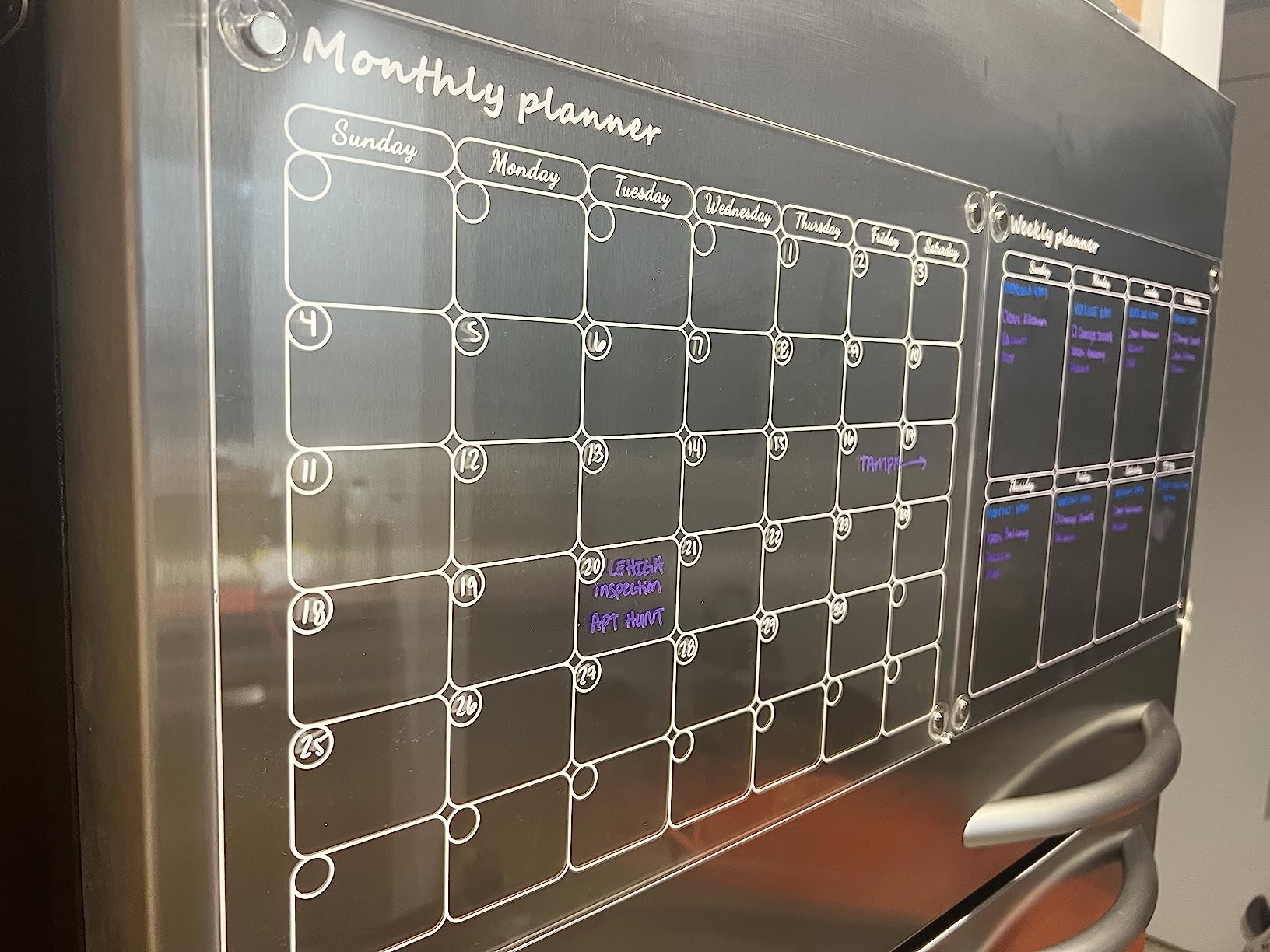 Magnetic Fridge Calendar Planner