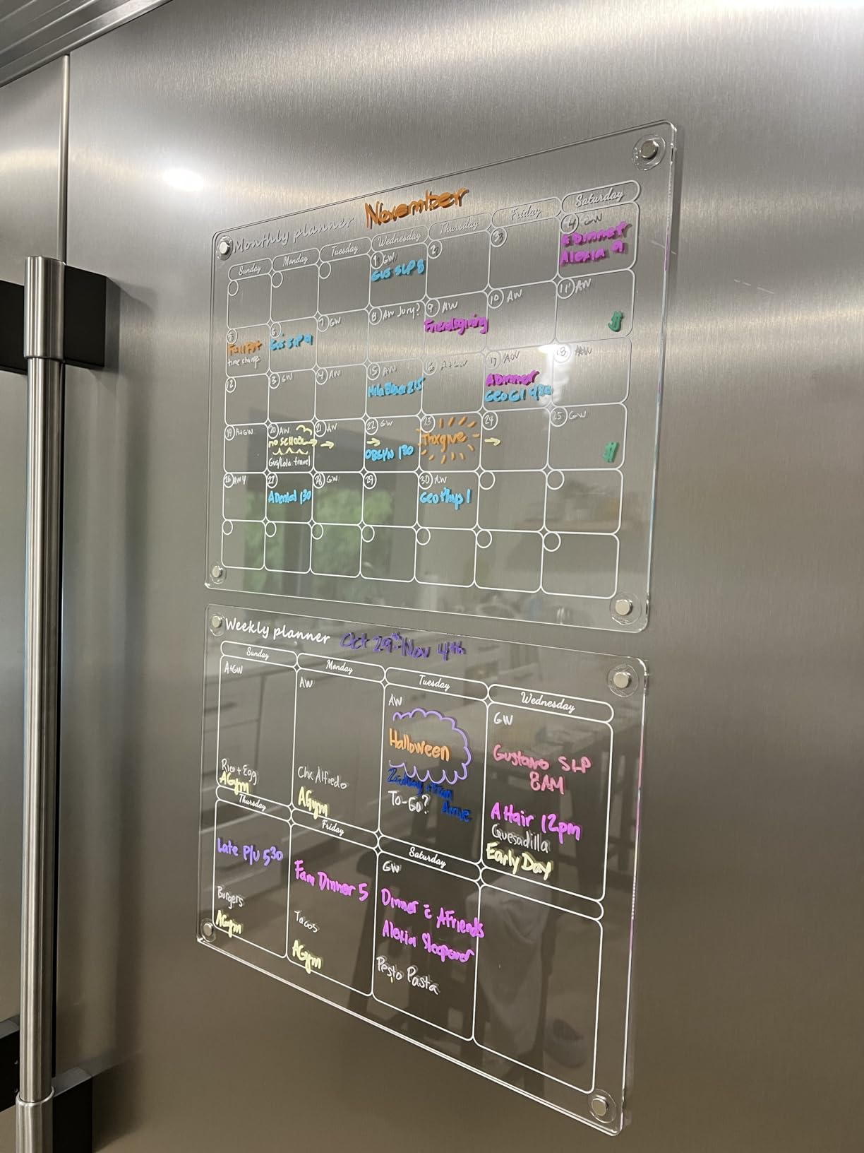 Magnetic Fridge Calendar Planner