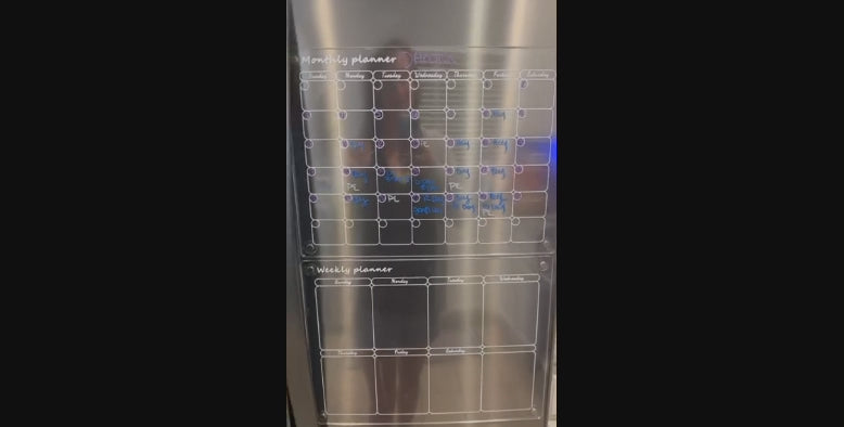 Magnetic Fridge Calendar Planner